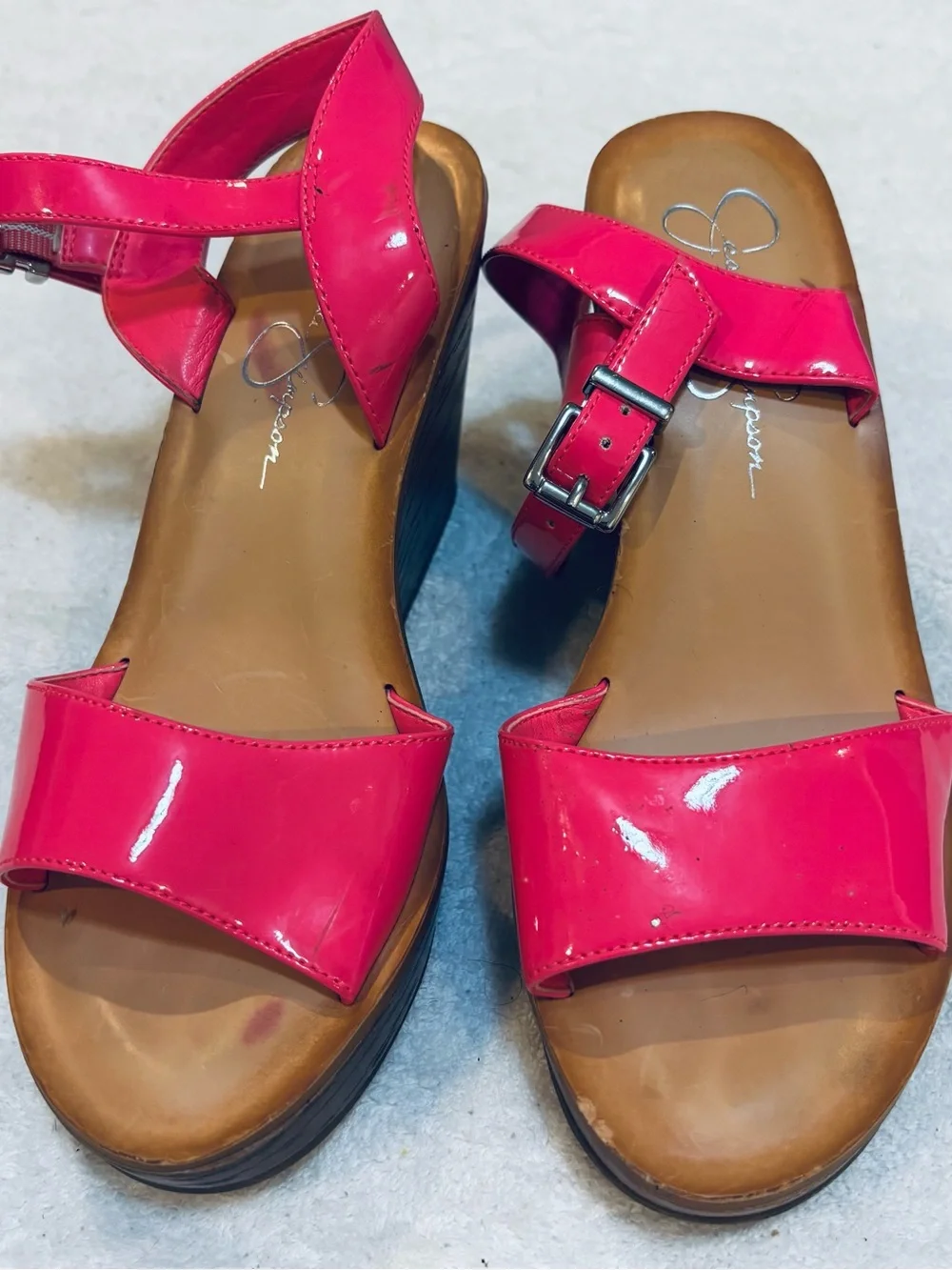 Almost Brand New Wedges By Jessica Simpson - SZ 6M - Wedge Height 3.5” - box 13